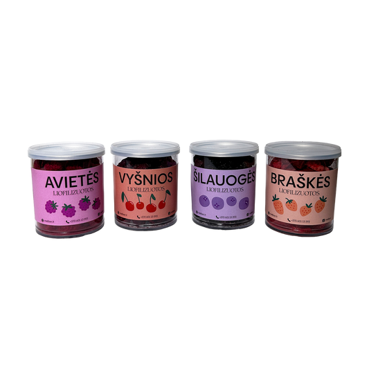 Liofilizuotų uogų rinkinys