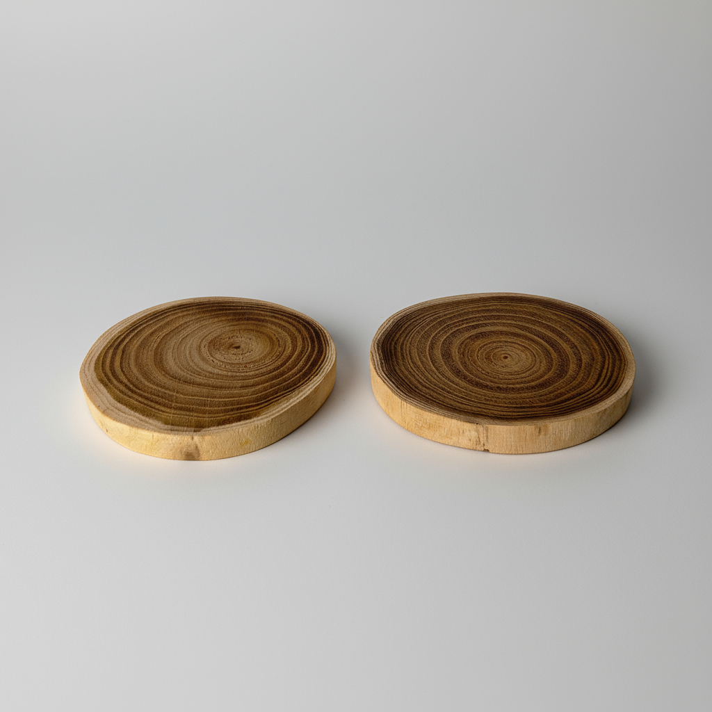 Stiklainių padėkliukas iš akacijos