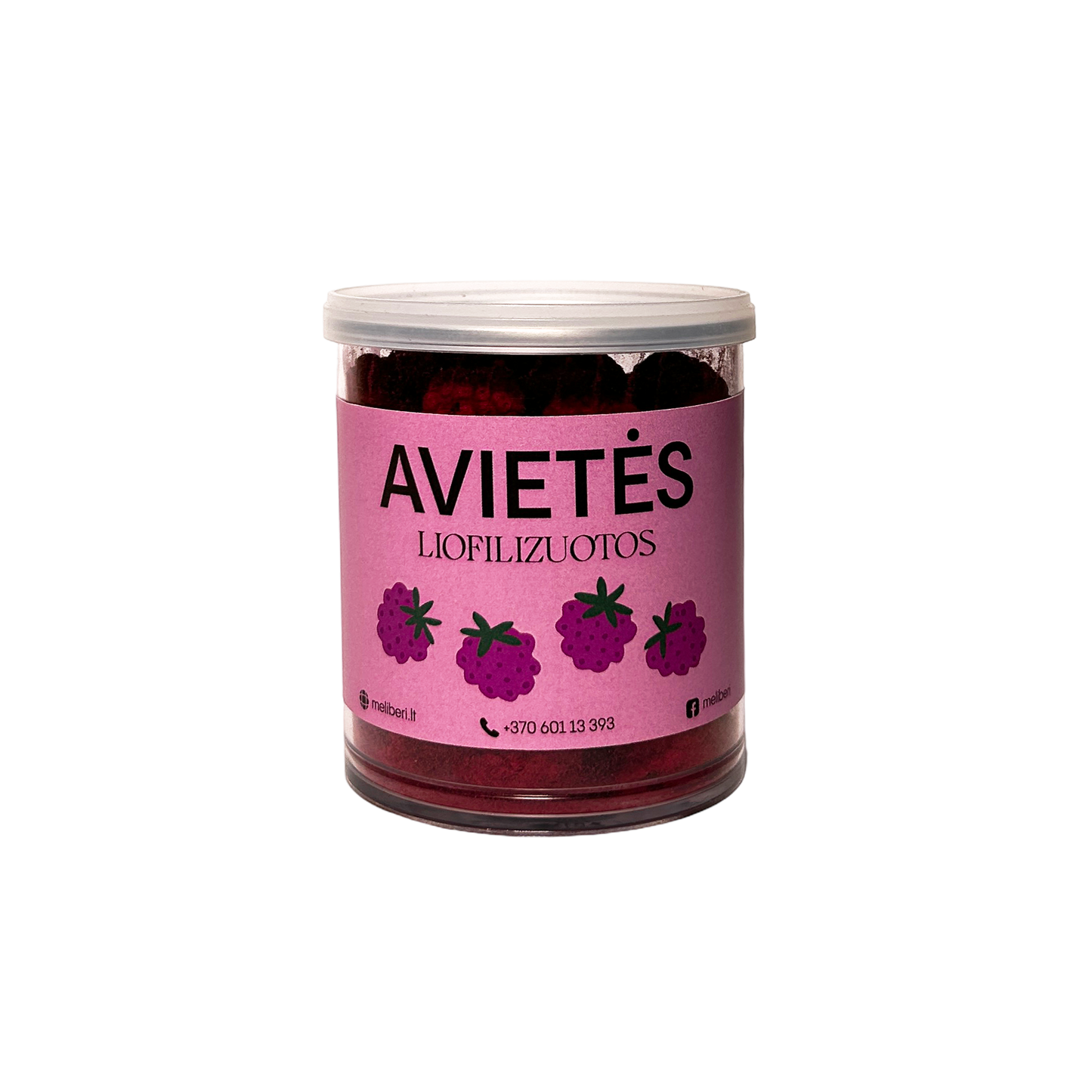 Liofilizuotos avietės