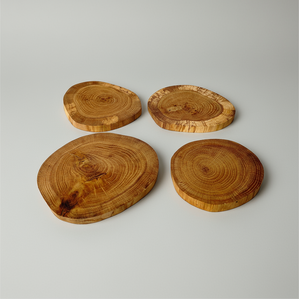 Ąžuolinis natūralaus medžio padėkliukas