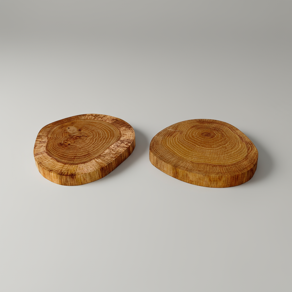 Ąžuolinis natūralaus medžio padėkliukas