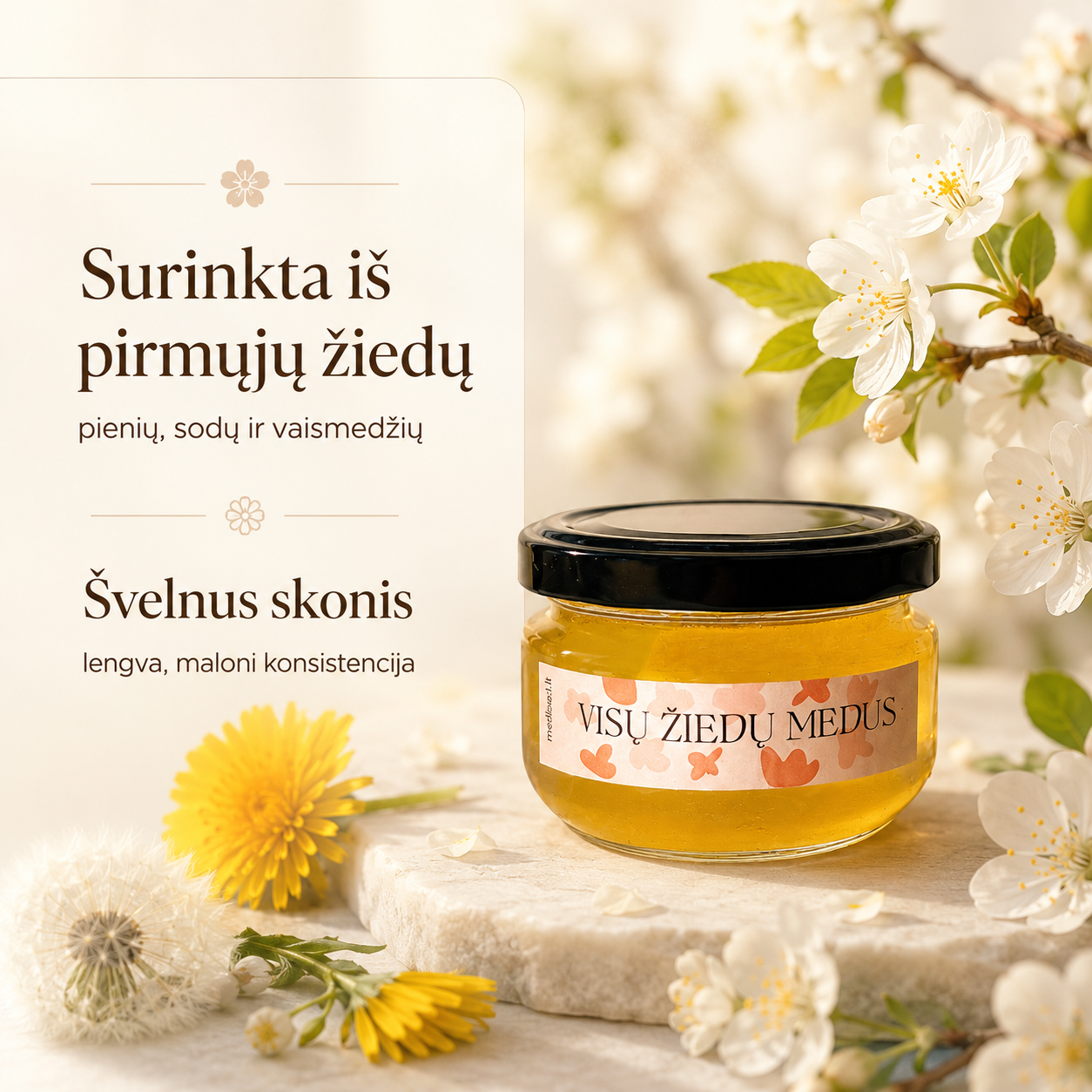 Visų žiedų medus - skystas