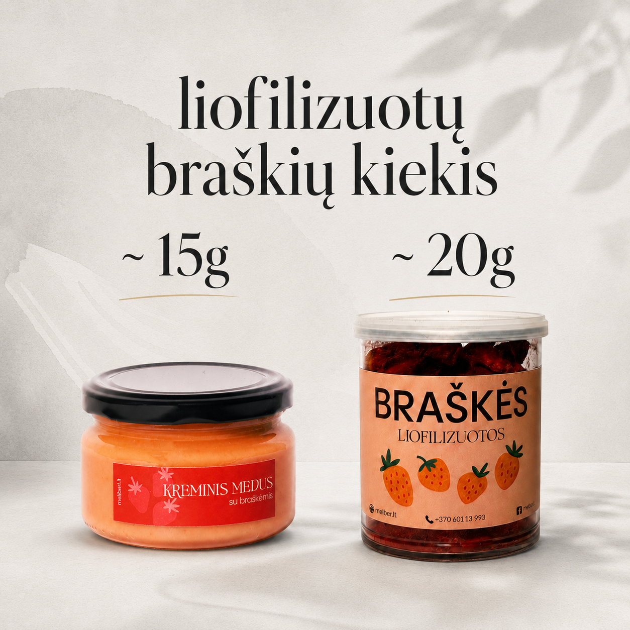 Medaus su uogom rinkinys - visi skoniai