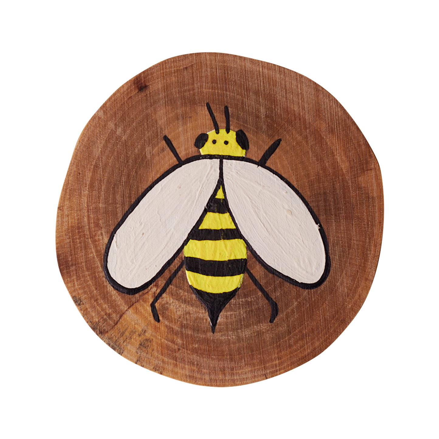 Ąžuolinis natūralaus medžio padėkliukas, tapytas