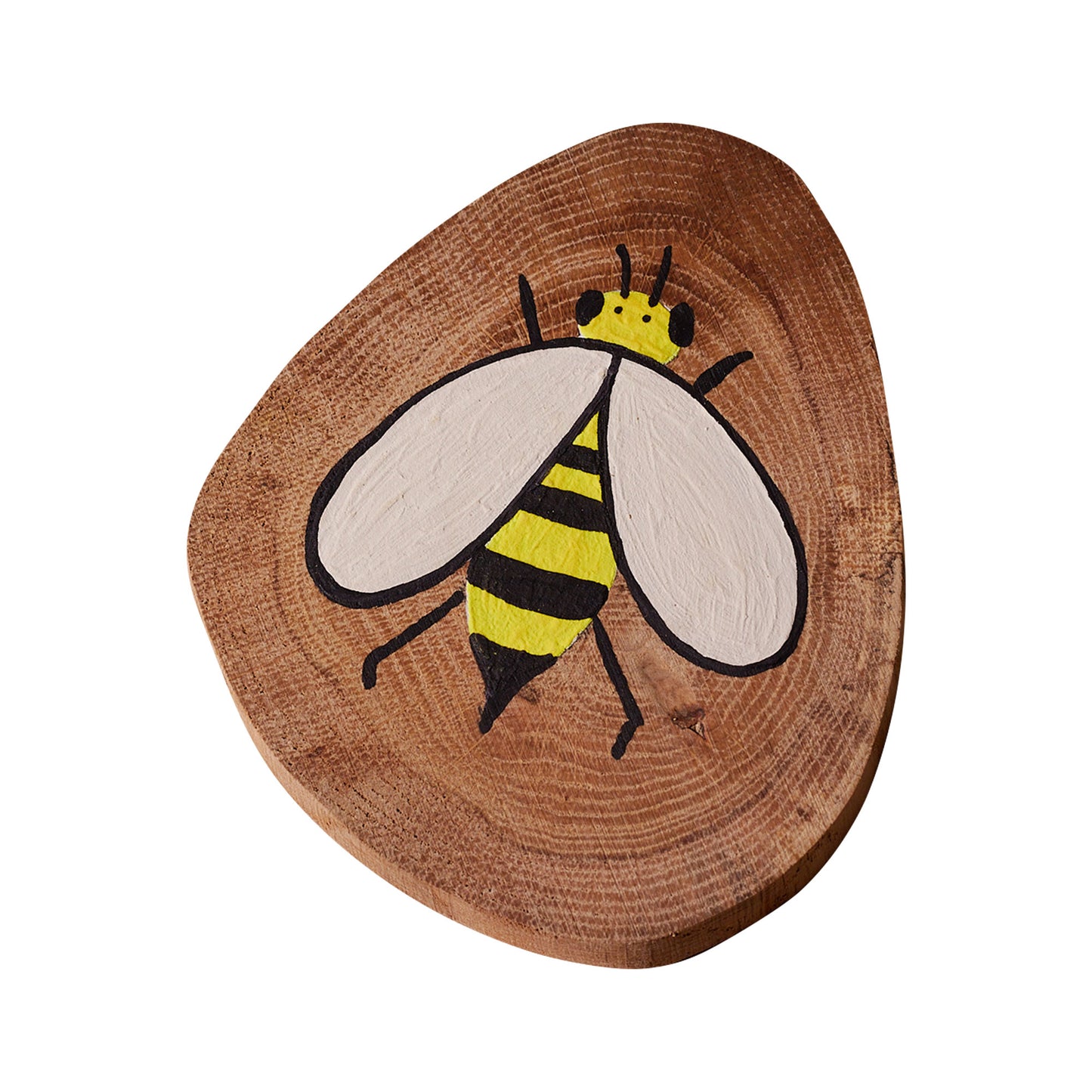 Ąžuolinis natūralaus medžio padėkliukas, tapytas