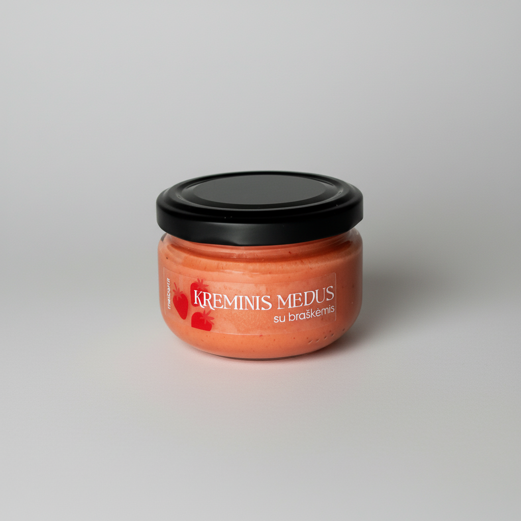 Medus su braškėmis