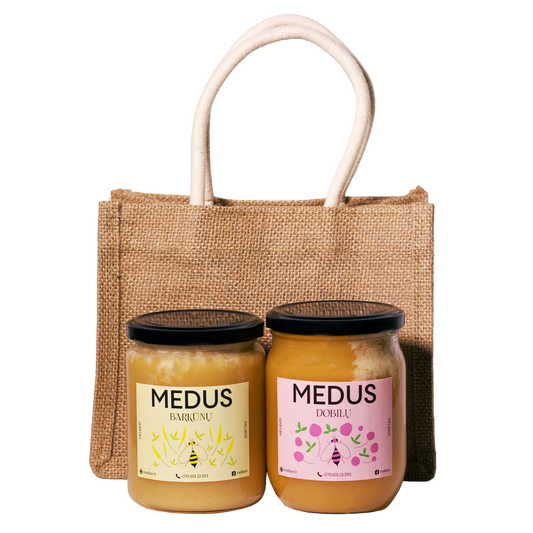 Barkūnų ir dobilų medaus rinkinys