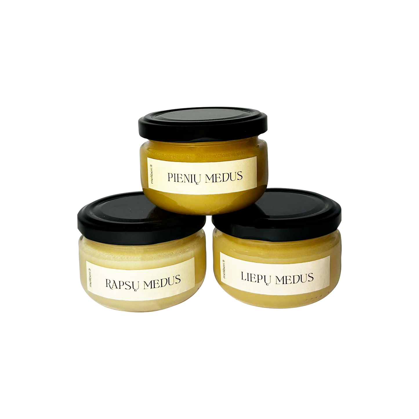Medaus rinkinys - 3 skirtingi skoniai