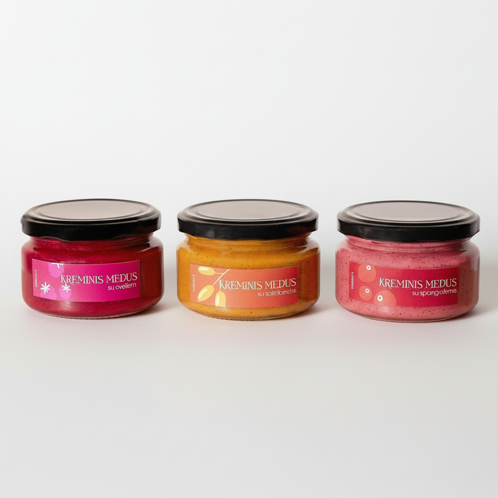 Medaus su uogom rinkinys